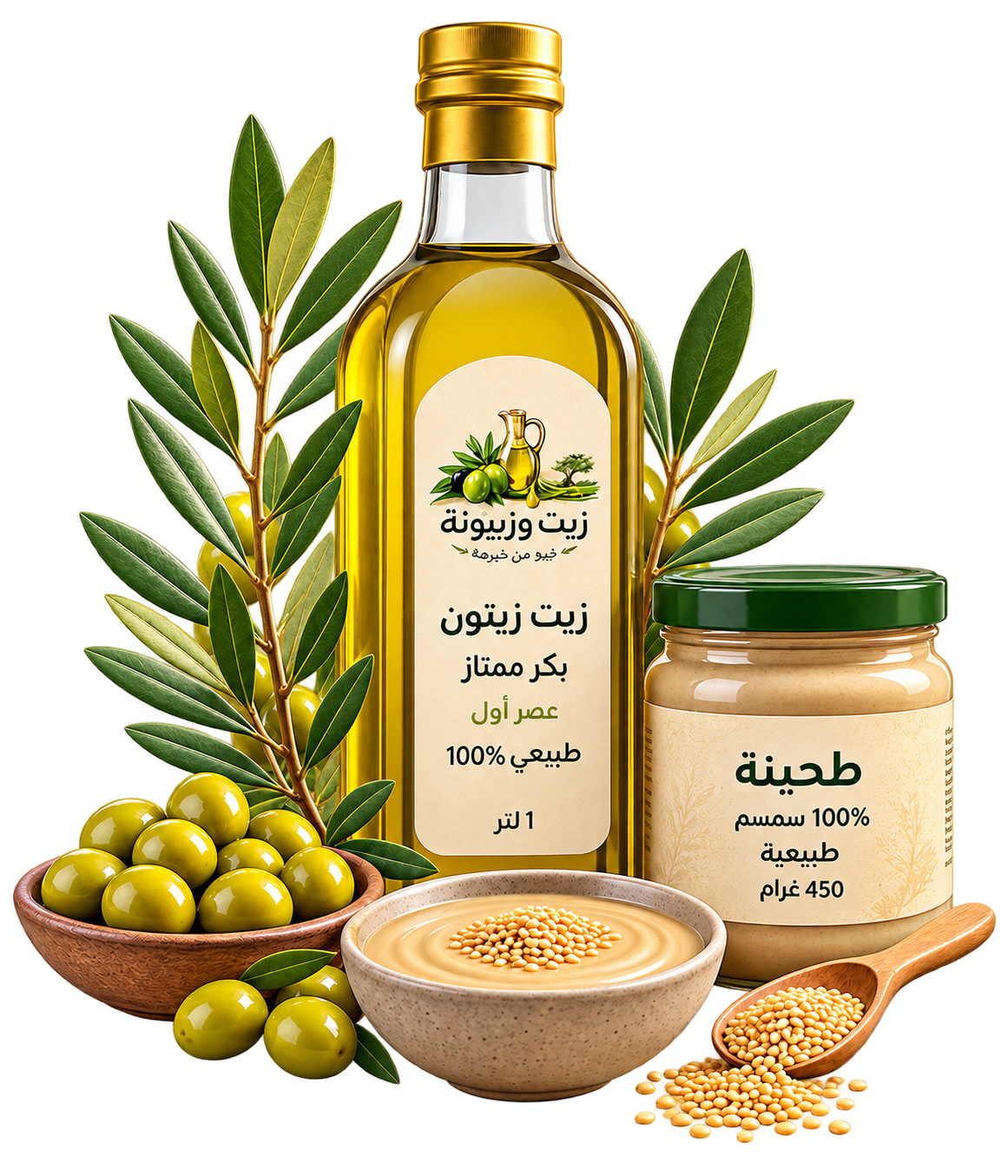 طحينية السمسم الطبيعية